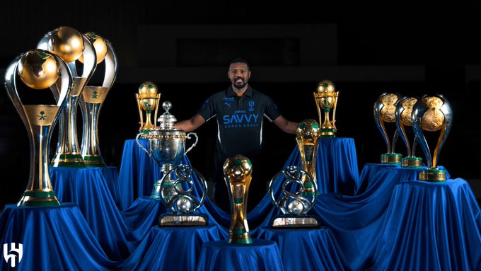 Saud Kariri.. 15 titles he achieved with #AlHilal as manager of the First Football Team 🏆  Thank you, Saud.. and best of luck 🤝💙