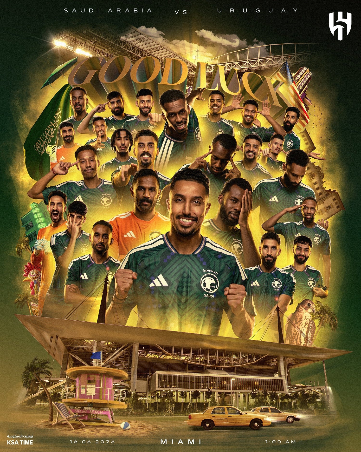 Let’s start our seventh campaign ⭐️  Good luck our Green Falcons 💚🦅