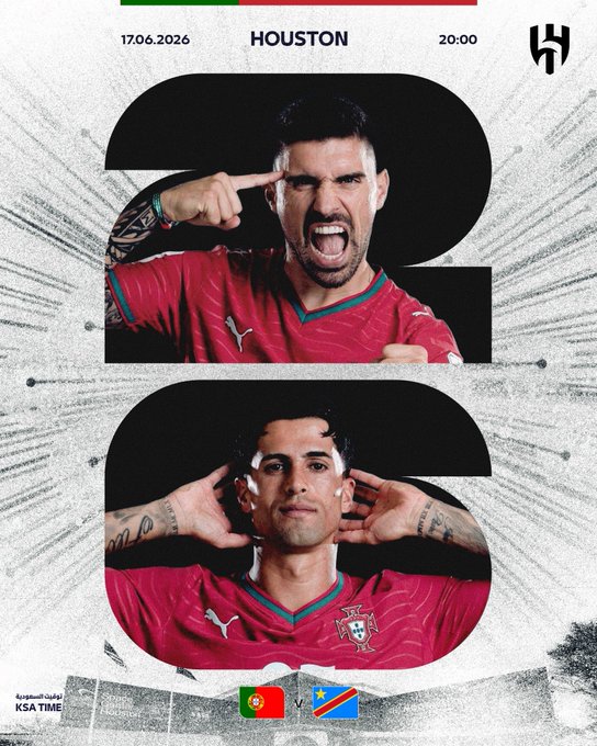Good luck to Neves and Cancelo in their first challenge in the World Cup 💙🇵🇹