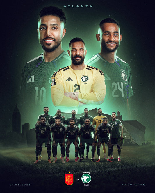 Another challenge for the Green Falcons 🇸🇦  Good luck 💚