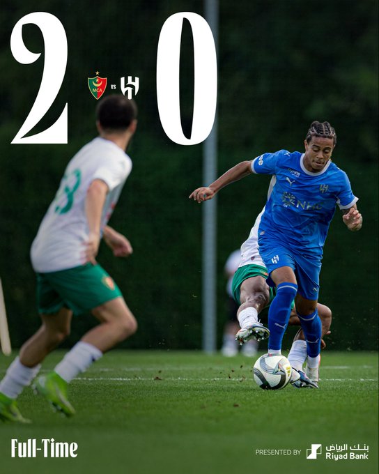Al Hilal Earn a 2:0 Victory Over MC Alger in Austria 💙⚽
