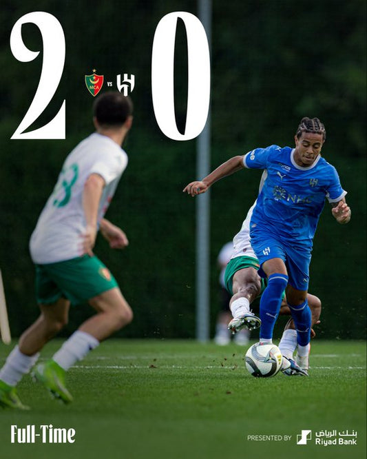 Al Hilal Earn a 2:0 Victory Over MC Alger in Austria 💙⚽